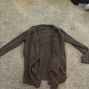Barefoot dreams cozy chic light brown cardigan size s/m
